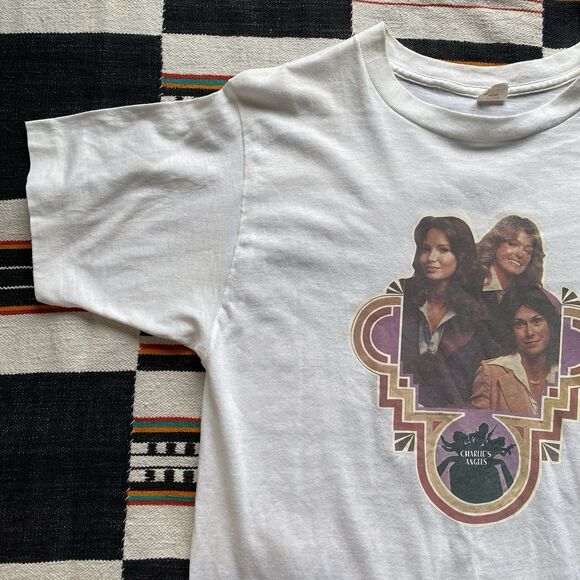 Vintage 70’s Charlie’s Angels Single Stitch Tee Shirt. Size Large. Rare. Graphic - Picture 7 of 16
